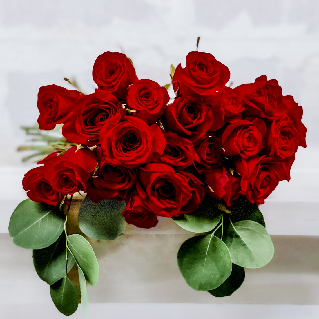 Atado de rosas rojas