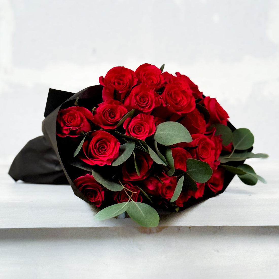 Atado de rosas rojas