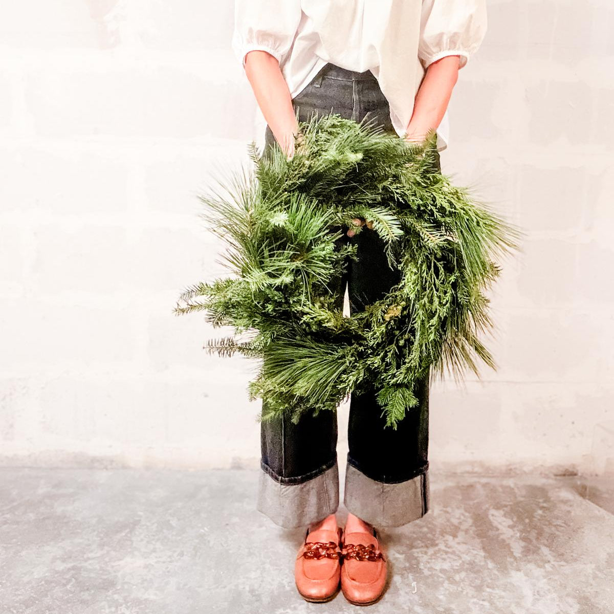 Corona del bosque para puerta